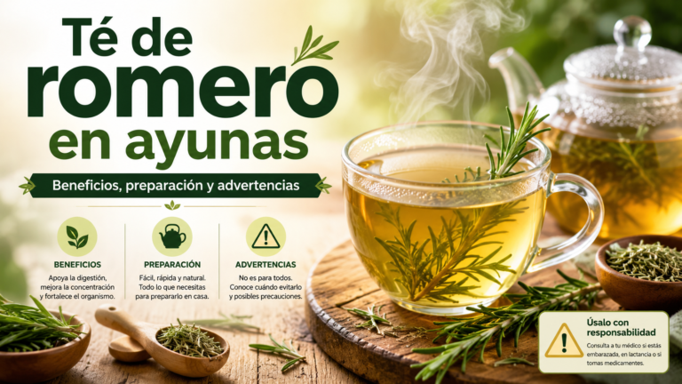 Té de romero en ayunas: beneficios, preparación y advertencias